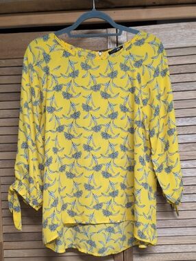 Papermoon Yellow Floral Print Blouse